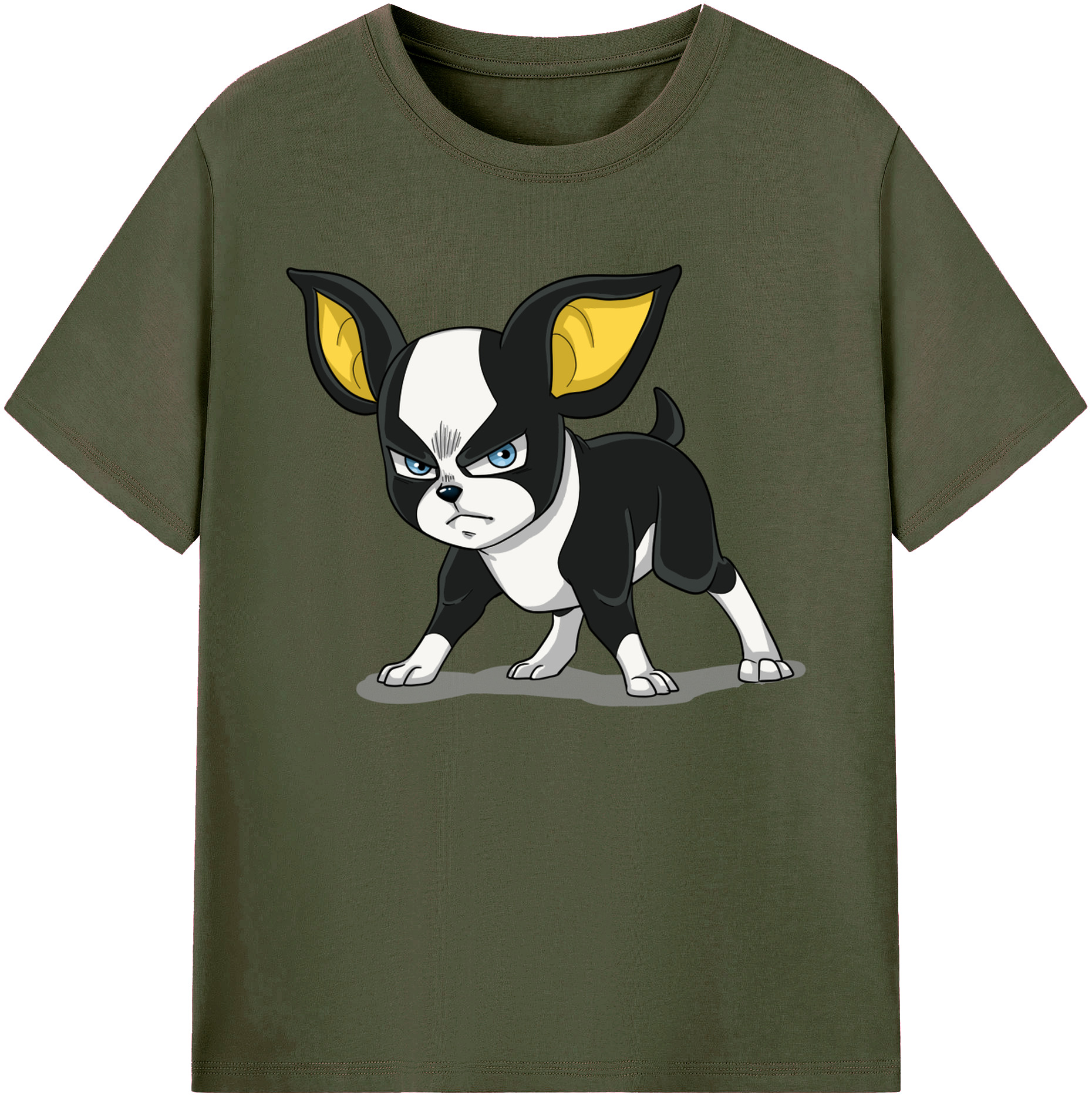 （画像用） ジョジョの奇妙な冒険 イギー JoJo's Bizarre Adventure Iggy 綿100％ メンズ半袖Tシャツ｜肌触りやわらか＆通気性